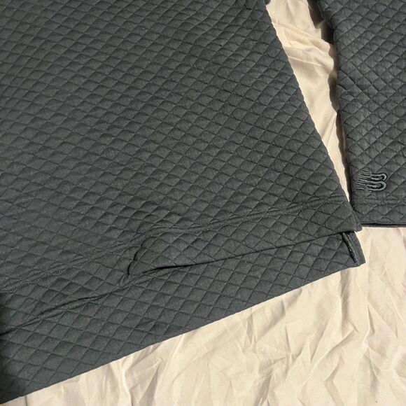 New Balance NB Heat Loft Funnel Neck quilted top in Nettle Green oversized XS - Picture 12 of 12